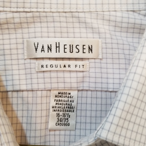 Van Heusen White Check Shirt - Picture 3 of 6